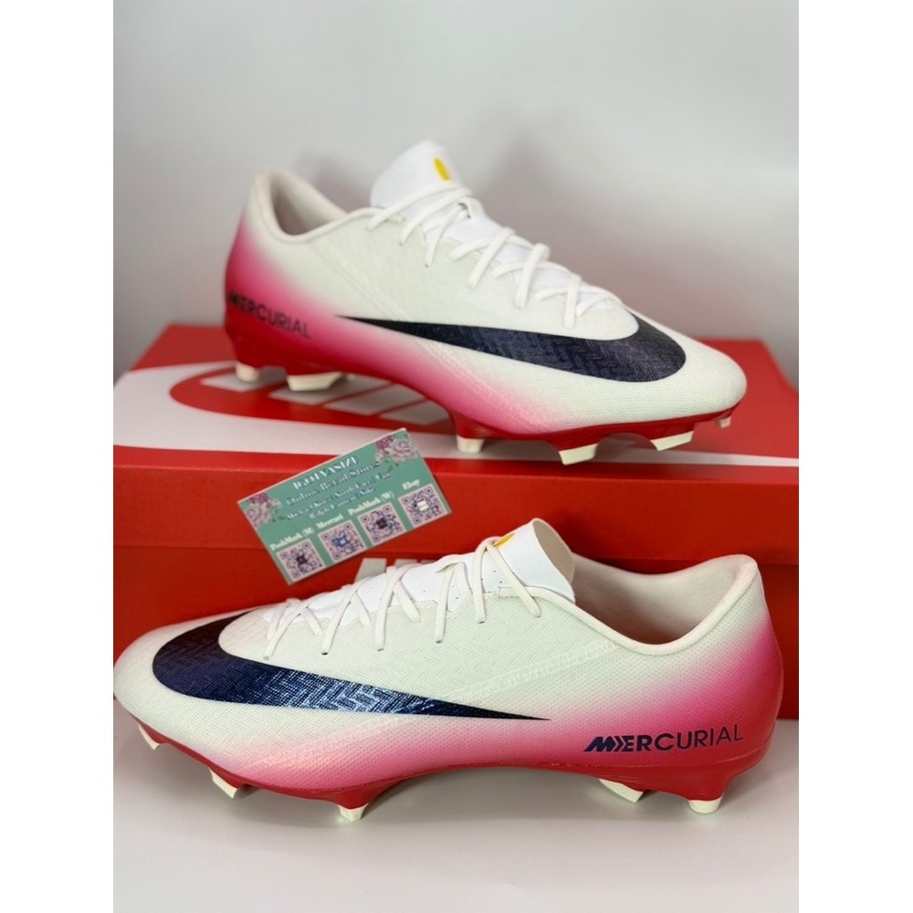 Nike Air Zoom Mercurial Vapor 15 Academy FG/MG Soccer Cleats White SZ 13 - Picture 9 of 10